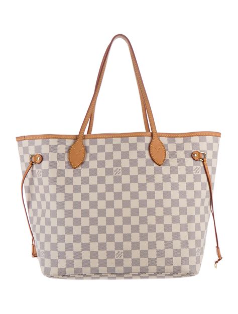 lv neverfull damier azur mm